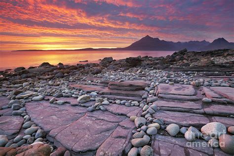 Spectacular Sunset At The Elgol Beach Isle Of Skye Scotland