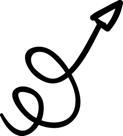Download Swirly Scribbled Arrow Svg Png Icon Free Download (#69176 ...