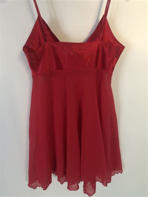 victoria s secret sheer red lingerie size xs ebay