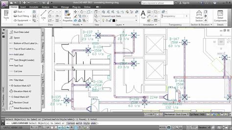 Annotating Drawings Autocad Mep 2013 Youtube
