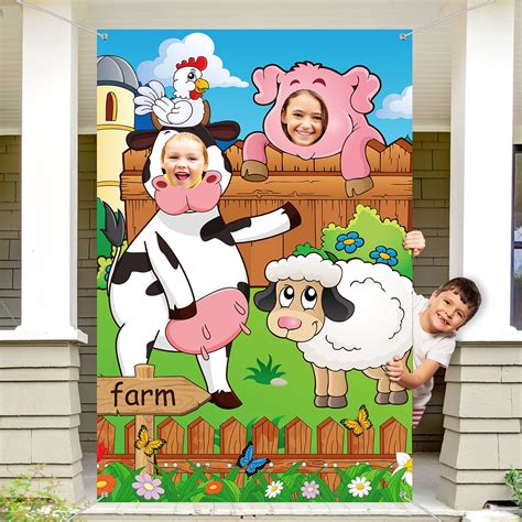 Buy Farm Animals Theme Party Decorations Large Fabric Farm Animals