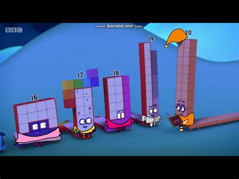 Numberblocks 16 20 Wearing Their Pajamas By Alexiscurry On Deviantart
