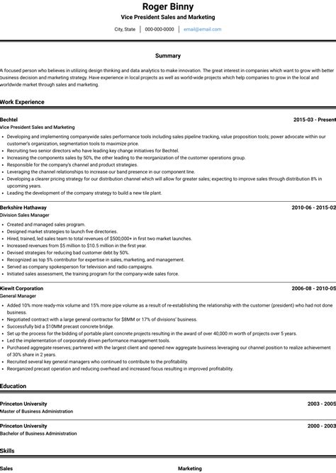 Excellent and dedicated individual with 15years experience in sales and marketing in a fmcg company seeking sales executive position at. Sales And Marketing - Resume Samples & Templates ...