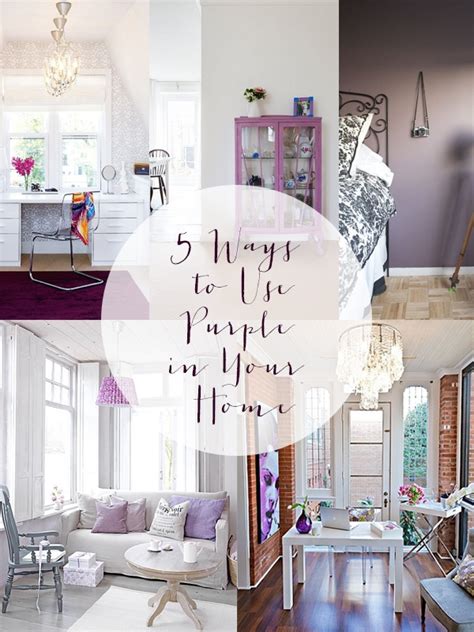 Purple Home Decor 5 Ways To Use Purple In Your Home Brepurposed