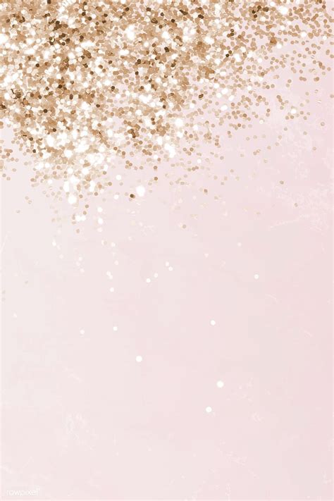 Pink And Gold Glittery Pattern Background Vector