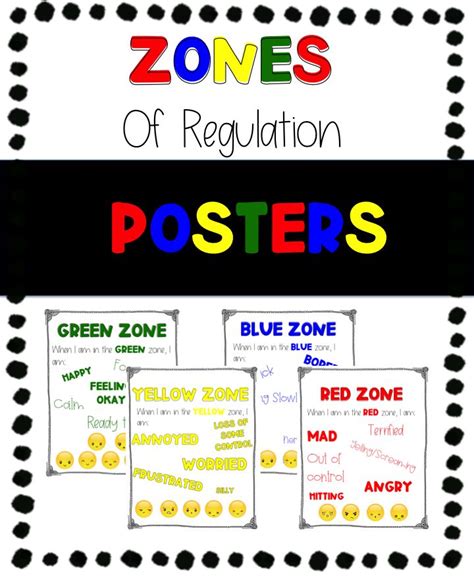 The Zones Of Regulation Posters For Students