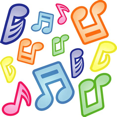 Colorful Music Note Designs
