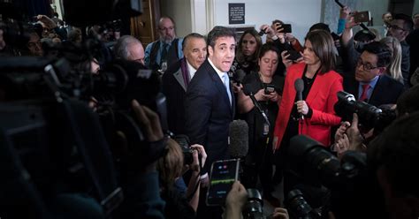 Michael Cohen Accuses Trump Of Expansive Pattern Of Lies And Criminality The New York Times