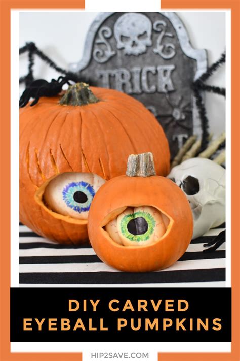 Take Pumpkin Carving To The Next Level With Spooky Eyeball Pumpkins