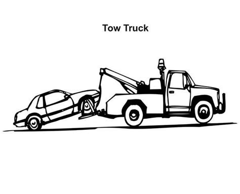 Tow Truck Car Transporter Coloring Pages Best Place To Color In 2020
