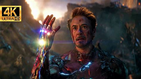 I Am Inevitable And I Am Iron Man Snap Scene Avengers Endgame