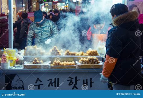 Street Food Around Seoul South Korea Editorial Stock Photo Image Of