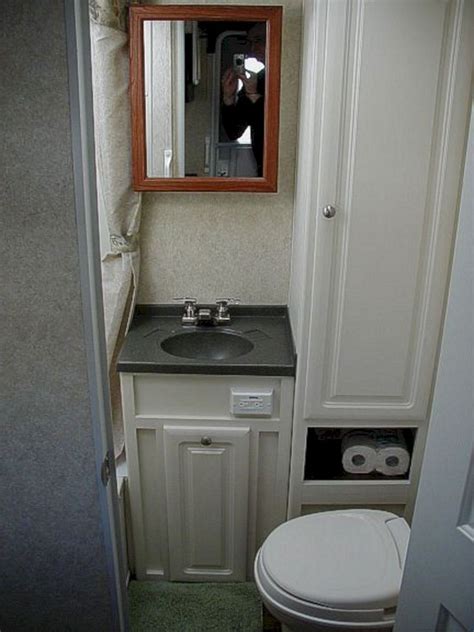 41 Amazing Small Rv Bathroom Toilet Remodel Ideas Homishome
