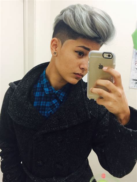 Hairstyles can help you express your personality and views. dappertomboy | Lesbian hair, Short hair styles, Hair styles