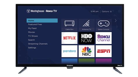 With live news and weather, sports, food & home, reality tv, science fiction, true crime, kids' entertainment, and spanish language content, we have something for everyone. Westinghouse 32" HD Smart Roku TV - Westinghouse Electronics