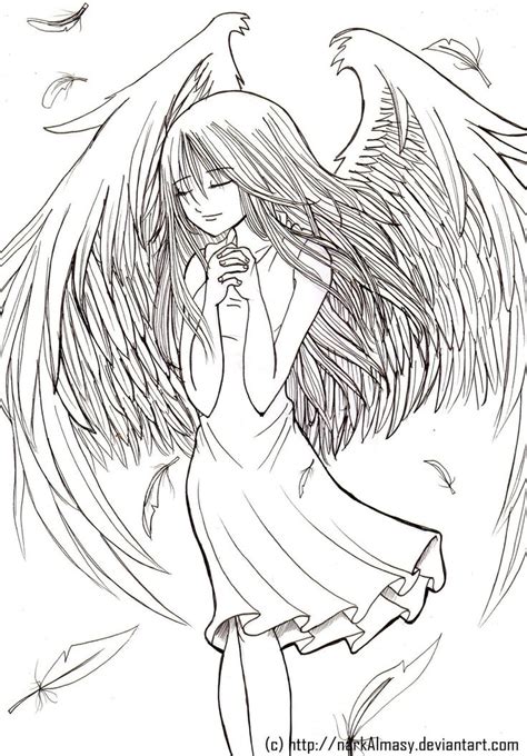Anime Angel Coloring Pages Jaelynaxgarcia