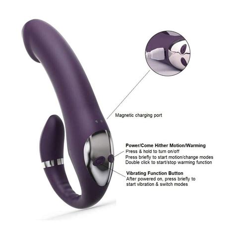 Strapless Strap On G Spot Vibrator Double Ended Dildo Sex Toys For
