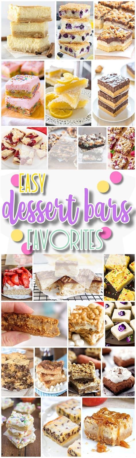 Maybe you would like to learn more about one of these? The Best Easy Desserts Bars Recipes - Favorite New Plus ...
