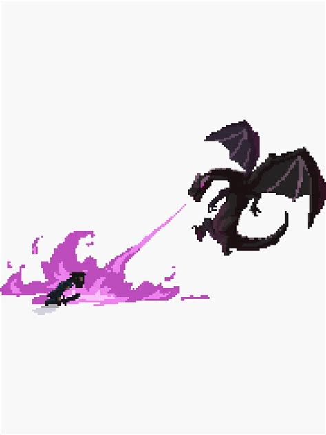 Ender Dragon Minecraft Sticker For Sale By Jogdraws Redbubble