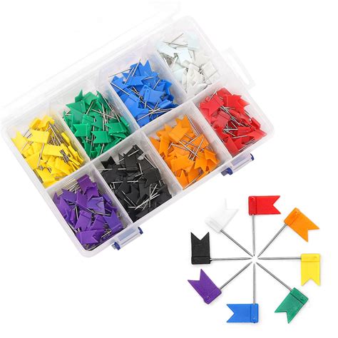 Buy Colored Push Pins Coideal 400 Pack Multicolored Decorative Travel