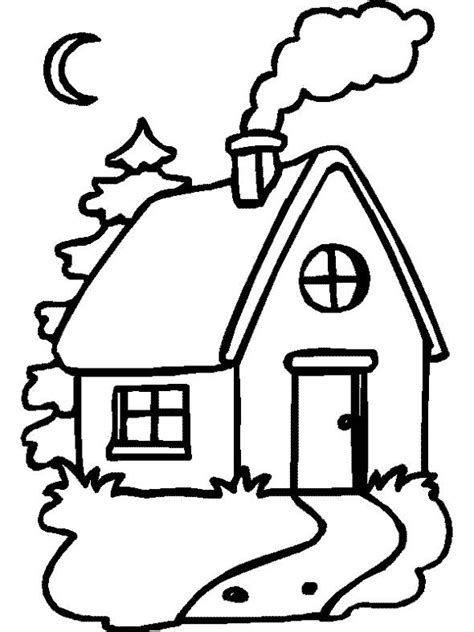 Coloring Pages Of Houses Coloring Home