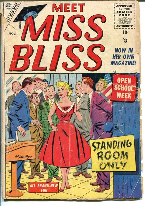meet miss bliss 4 1955 marvel good girl art pr fr 1955 comic dta collectibles