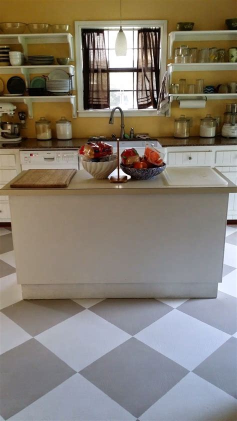 The Virtuous Wife How I Painted My Linoleum Floors Kitchen Remodel