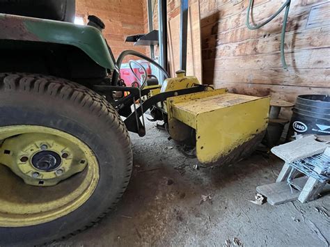 John Deere 316 Mower With Rototiller Hook Ups For Snow Blower