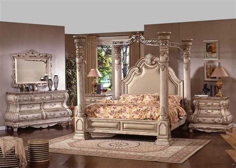 In some spaces, black bedroom furniture may feel a little heavy. Mc Ferran B9097 5 pc princess anne monaco antique white ...