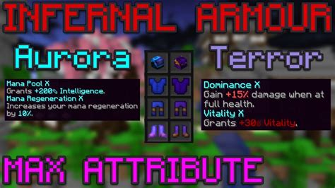 The First Max Attribute Infernal Armour In Skyblock Youtube