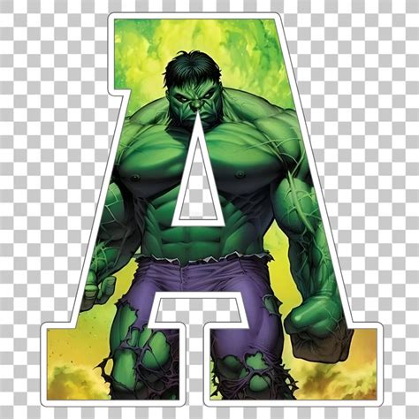 Hulk Alphabet Letters Png MR ALPHABETS