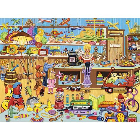 The Old Toy Store 500 Piece Jigsaw Puzzle Bits And Pieces