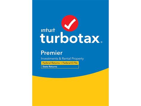 Turbotax Premier Desktop Tax Software Federal And State Returns