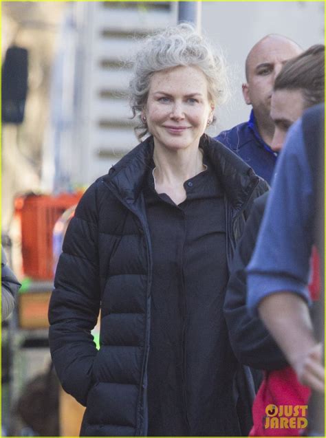 Nicole Kidman Pictured In Gray Wig On Top Of The Lake Set Photo