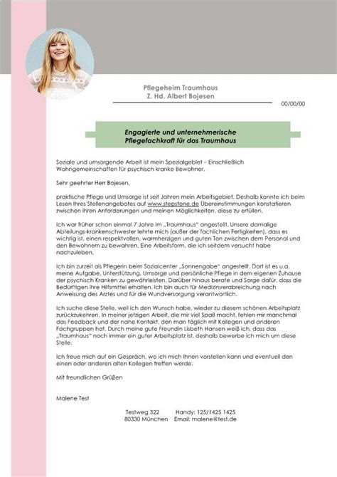 Ich bringe bereits eine mehrjährige erfahrung mit alten, pflegebedürftigen menschen mit. Bewerbung Als Betreuungskraft Beispiele : Deckblatt ...