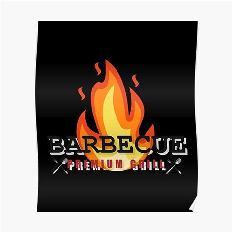 Bbq Party Barbecue Fire Summer Pool Party Bbq Poster For Sale By Angella29 Redbubble