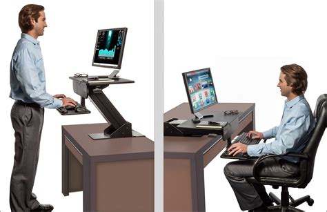 You can easily adjust the height just by pressing the button and provide a comfortable. Adjustable Height Gas Spring Easy Lift Standing Desk Sit ...