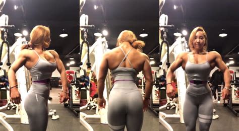 female bodybuilder becomes internet sensation after showing off tiny waist daily star