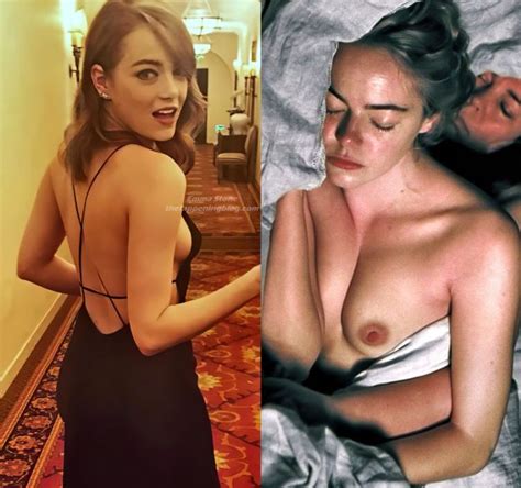 Emma Stone Nude Sexy Collage Photo Thefappening