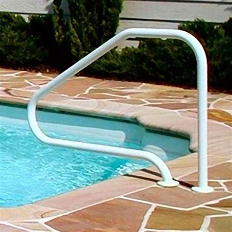 Saftron Rtd 448 W 4 Bend Durable Swimming Pool Mounted Polymer Handrail