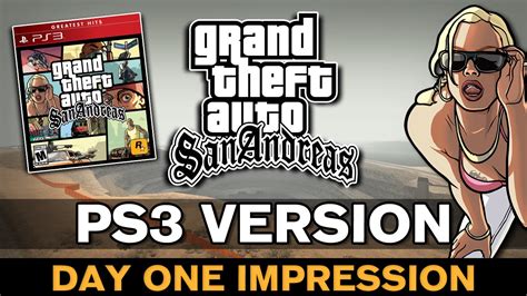Grand Theft Auto San Andreas On Ps3 Menu Cutscene Intro And Gameplay