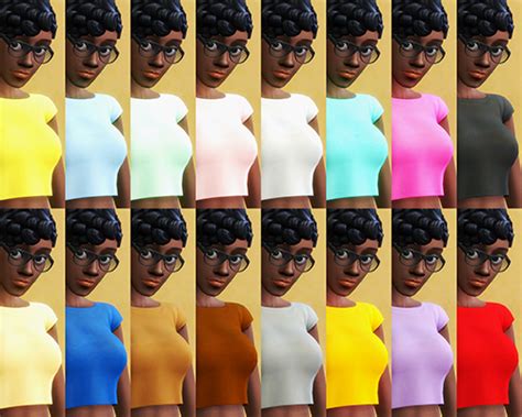 Crop Top Sans Bow By Thenathanparable Sims 4 Female Clothes
