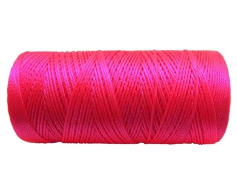 Nylon Cord Neon Pink Not Waxed 1mm 50 Feet 1524 Meters By Kindez