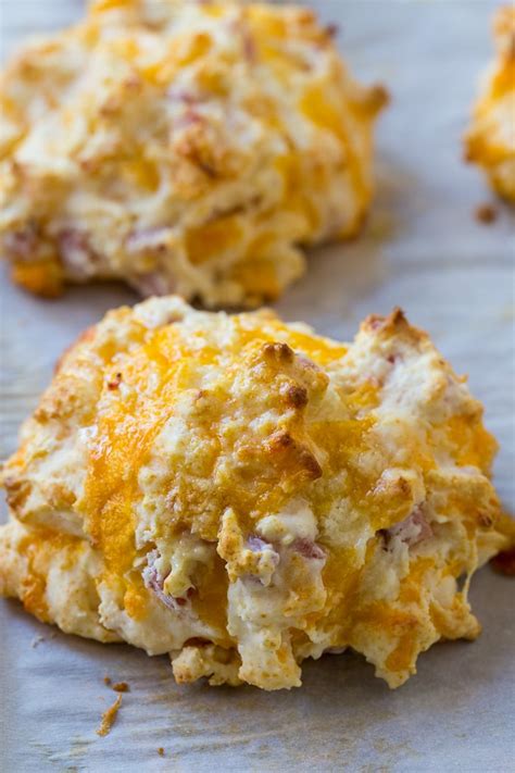 Ham And Cheese Biscuits Spicy Southern Kitchen Recipe Ham And