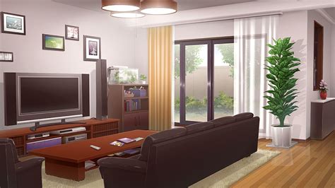 48 Modern Anime Living Room Background