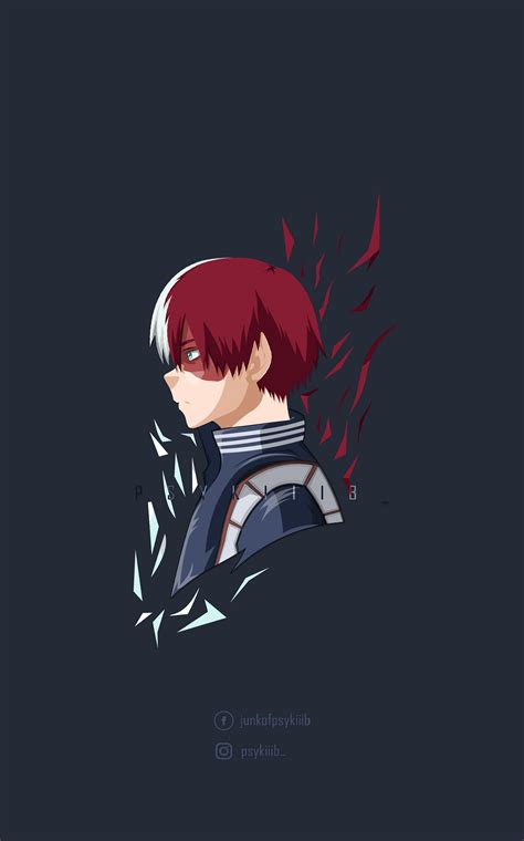 Shoto Todoroki Character Design Side Profile On Behance