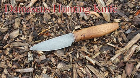 Knifemaking ~ Making A Damascus Hunting Knife Youtube