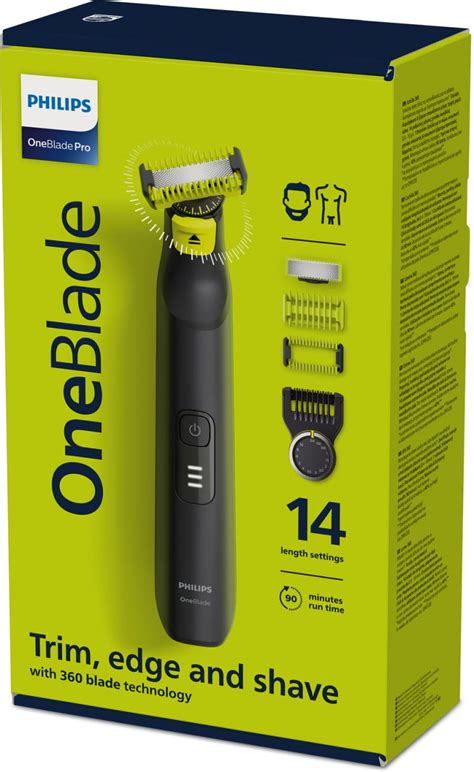 philips oneblade pro 360 qp6541 15 body and face trimmer and shaver kit exotique