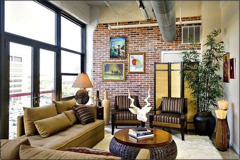 Exposed Brick Living Room Design Ideas Living Room Home Decorating