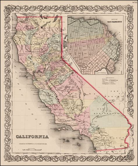 California Barry Lawrence Ruderman Antique Maps Inc